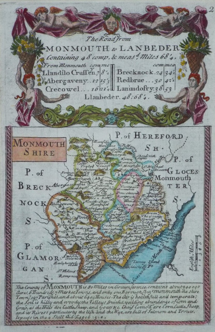 Map of Monmouthshire - Owen & Bowen